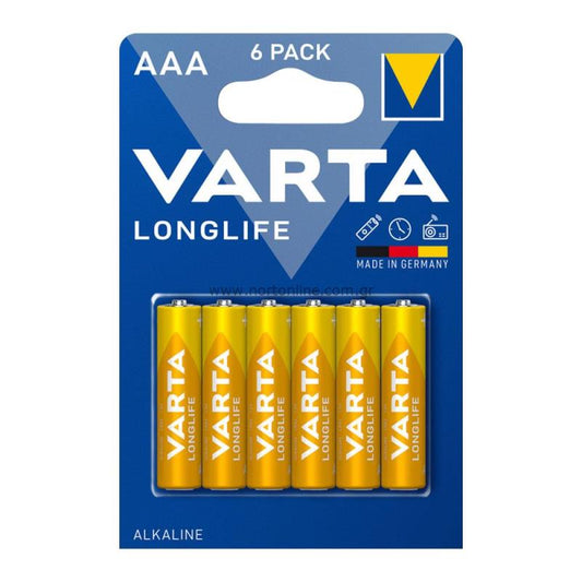 Baterie Varta Longlife 4103, AAA / LR3, Set 6 bucati