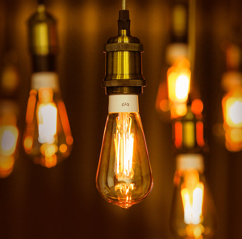 Bec Filament Yeelight ST64, Wi-Fi, E27, 6W, 2000K, 500lm YLDP23YL