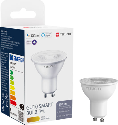 Bec LED Yeelight W1, Wi-Fi, GU10, 4.8W, 2700K, 350lm YLDP004
