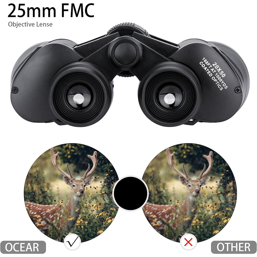 Binoclu Techsuit BN3, 20x, 50mm, Negru