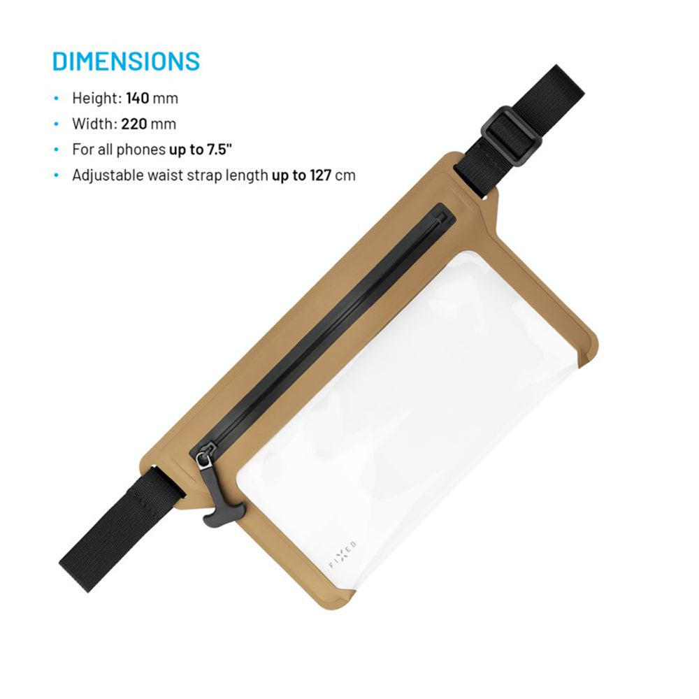 Borseta Waterproof Fixed, Universala, Bej