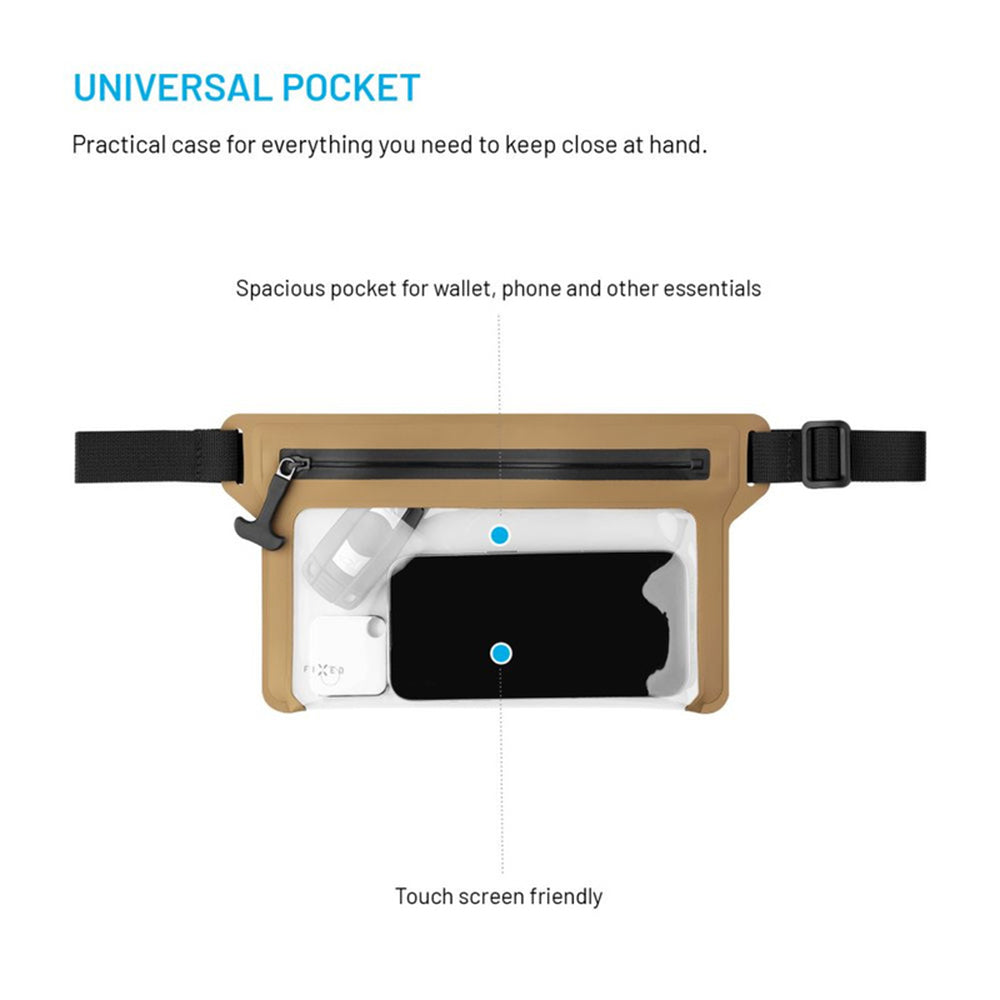 Borseta Waterproof Fixed, Universala, Bej