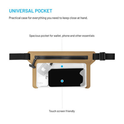 Borseta Waterproof Fixed, Universala, Bej