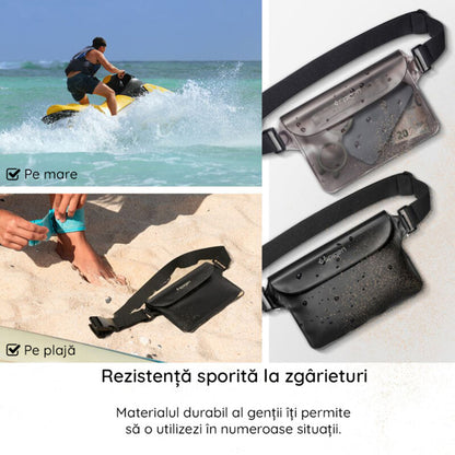 Borseta Waterproof Spigen Aqua Shield, Universala, Neagra AMP04532