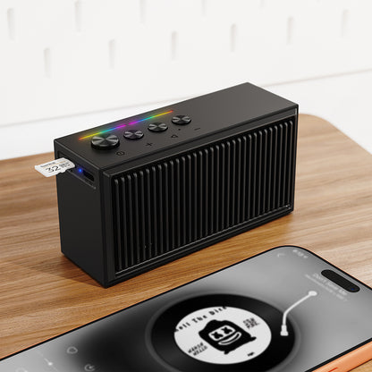 Boxa Bluetooth Acefast K9 Go, 7W, TWS, RGB, Waterproof, Neagra