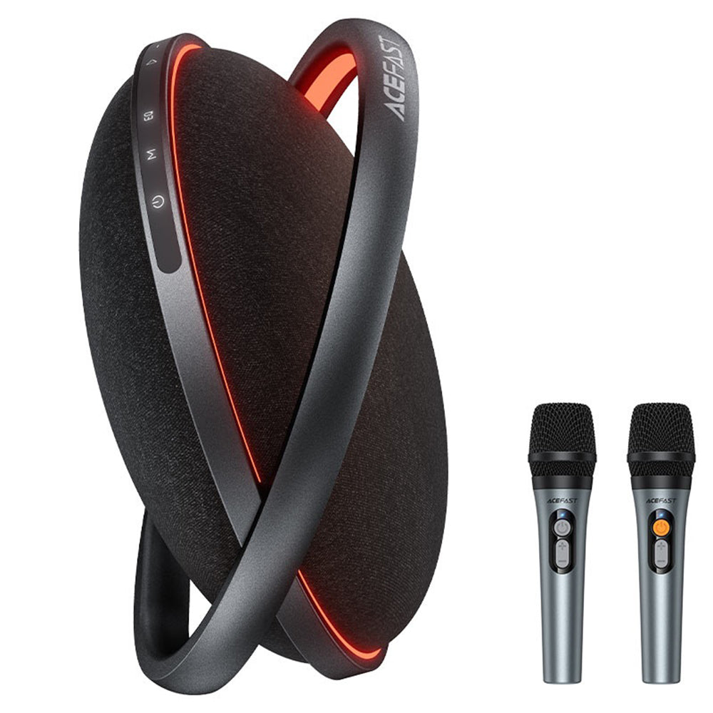 Boxa Bluetooth Acefast Karaoke K5 Max, 350W, TWS, RGB, Waterproof, Neagra