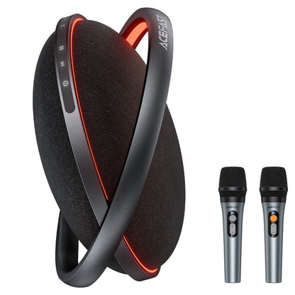 Boxa Bluetooth Acefast Karaoke K5 Max, 350W, TWS, RGB, Waterproof, Neagra