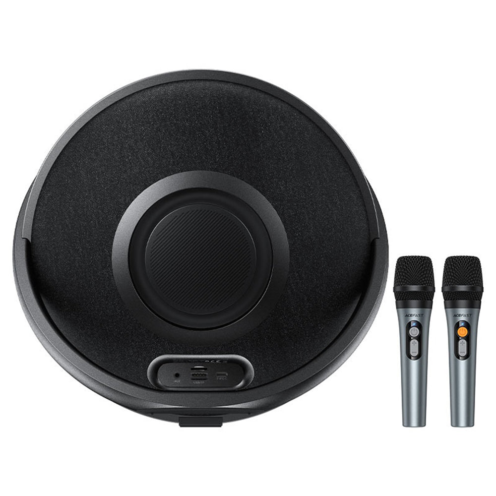 Boxa Bluetooth Acefast Karaoke K5 Max, 350W, TWS, RGB, Waterproof, Neagra