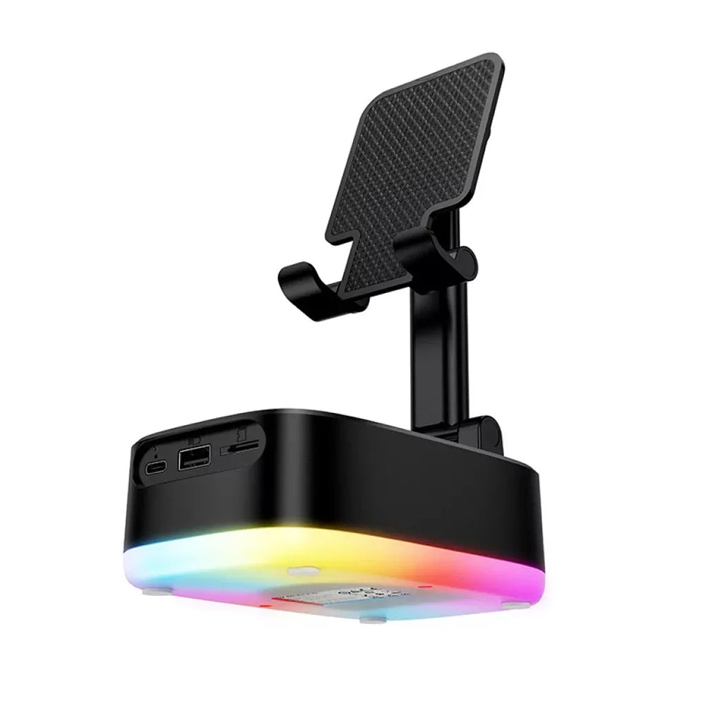 Boxa Bluetooth Borofone BR200 Marea 2in1, 5W, TWS, RGB, Neagra