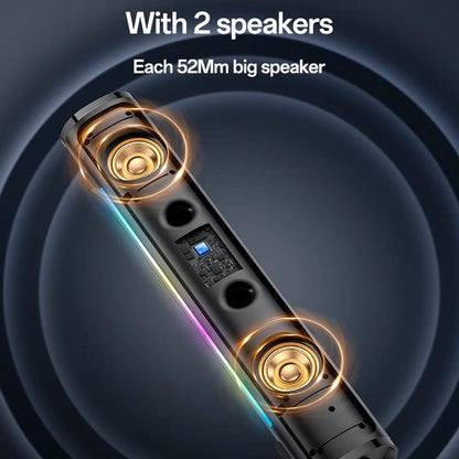 Boxa Bluetooth Yesido YSW27, 10W, RGB, Neagra