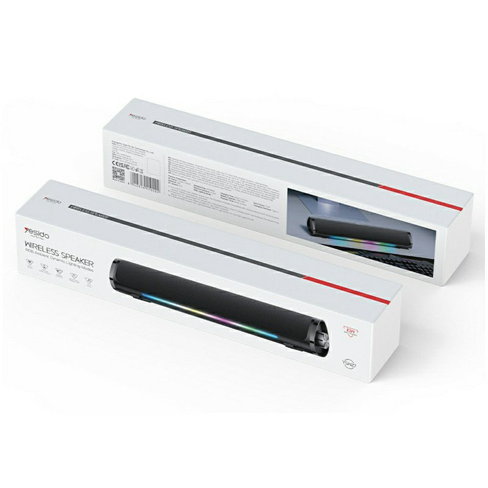 Boxa Bluetooth Yesido YSW27, 10W, RGB, Neagra