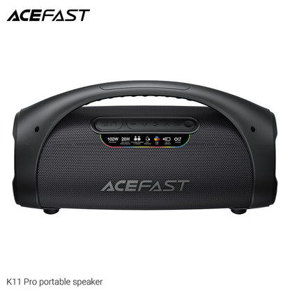 Boxa Portabila Bluetooth Acefast K11 Pro, 102W, RGB, TWS, Waterproof, Neagra