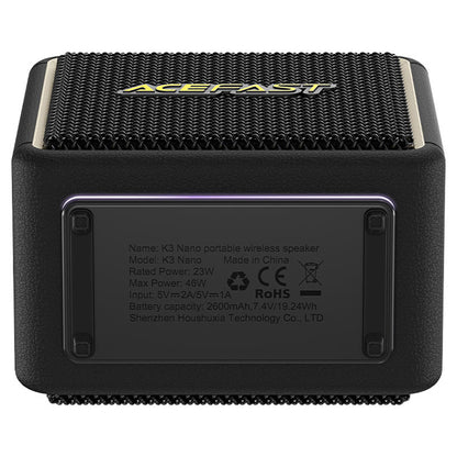 Boxa Portabila Bluetooth Acefast K3 Nano, 1 x 30W - 1 x 16W, RGB, Waterproof, Neagra