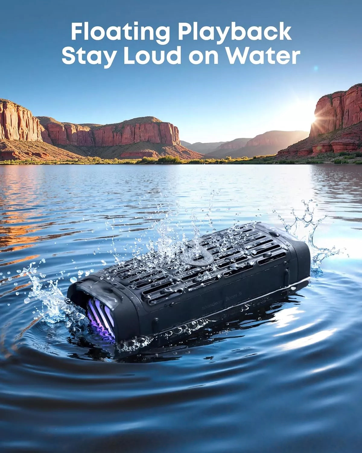 Boxa Portabila Bluetooth Anker SoundCore Boom 3i, 50W, RGB, Waterproof, Neagra D5100010