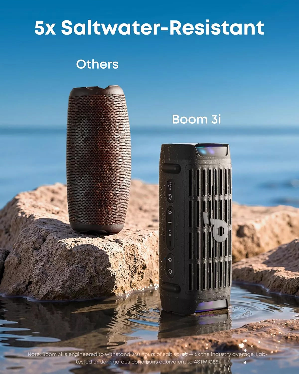 Boxa Portabila Bluetooth Anker SoundCore Boom 3i, 50W, RGB, Waterproof, Neagra D5100010