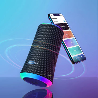 Boxa Portabila Bluetooth Anker SoundCore Flare 2, 20W, RGB, Waterproof, Neagra A3165G11