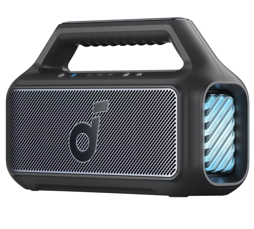 Boxa Portabila Bluetooth Anker SoundCore Boom 2 New Version, 80W, TWS, RGB, Waterproof, Neagra A3138012
