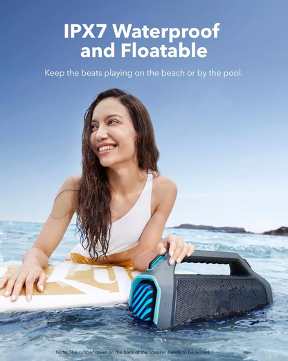 Boxa Portabila Bluetooth Anker SoundCore Boom 2 Plus New Version, 140W, TWS, RGB, Waterproof, Albastra A3134032