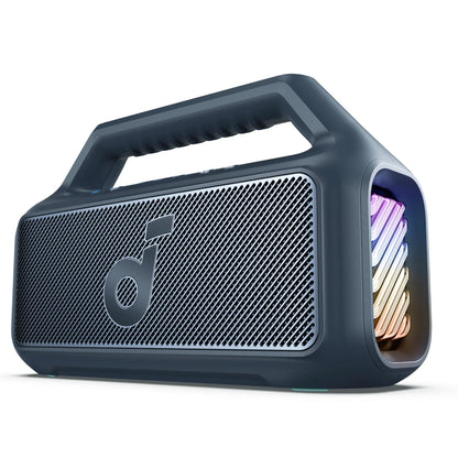 Boxa Portabila Bluetooth Anker SoundCore Boom 2, 80W, TWS, RGB, Waterproof, Albastra A3138031