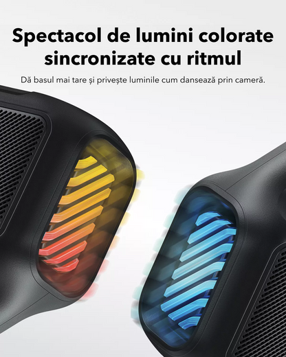 Boxa Portabila Bluetooth Anker SoundCore Boom 2 New Version, 80W, TWS, RGB, Waterproof, Neagra A3138012