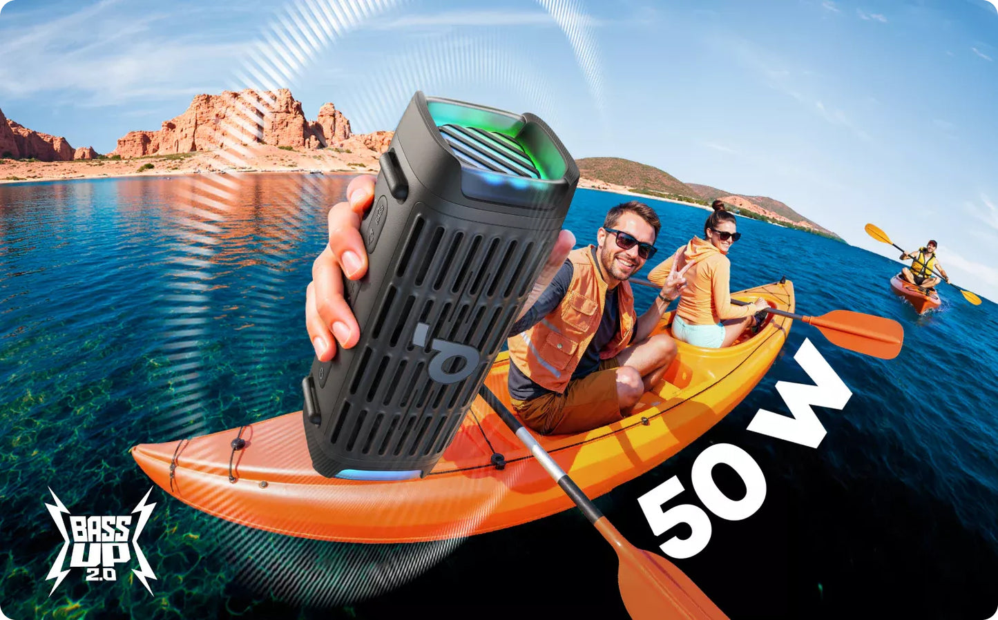 Boxa Portabila Bluetooth Anker SoundCore Boom 3i, 50W, RGB, Waterproof, Neagra D5100010
