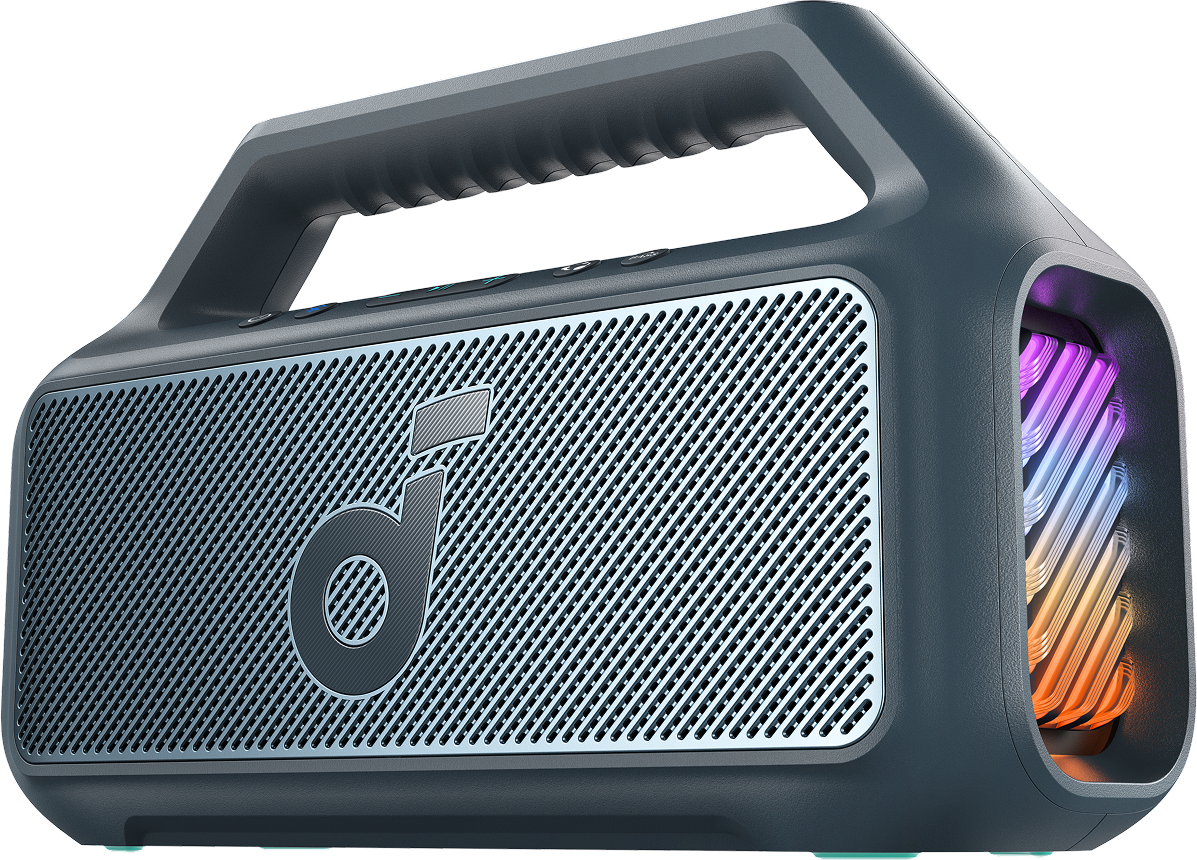 Boxa Portabila Bluetooth Anker SoundCore Boom 2 New Version, 80W, TWS, RGB, Waterproof, Albastra A3138032