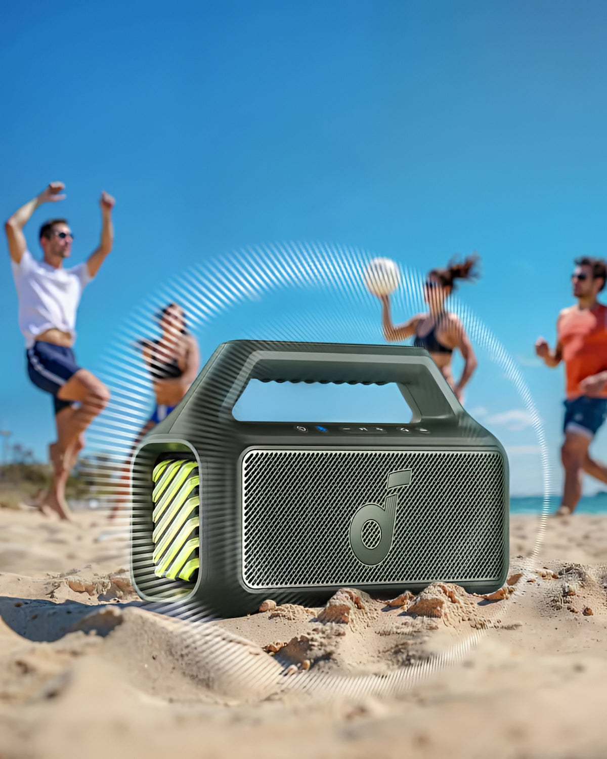 Boxa Portabila Bluetooth Anker SoundCore Boom 2 New Version, 80W, TWS, RGB, Waterproof, Verde A3138062