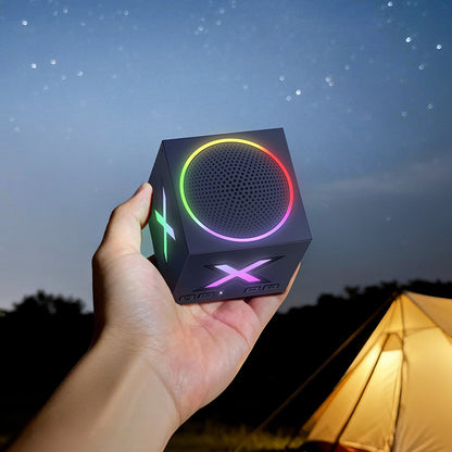 Boxa Portabila Bluetooth Borofone BR101 Rubik, 5W, TWS, RGB, Albastra