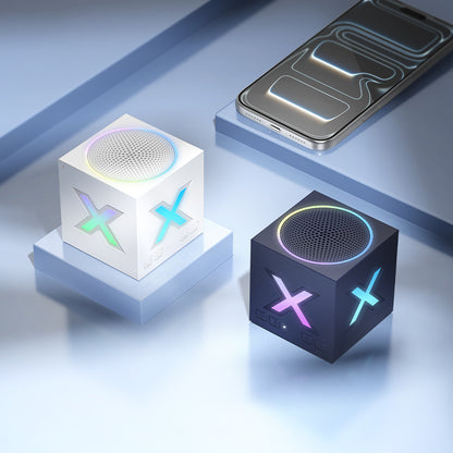 Boxa Portabila Bluetooth Borofone BR101 Rubik, 5W, TWS, RGB, Albastra
