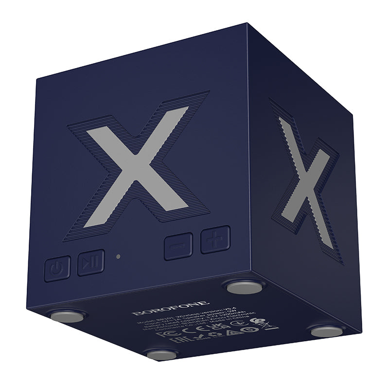 Boxa Portabila Bluetooth Borofone BR101 Rubik, 5W, TWS, RGB, Albastra