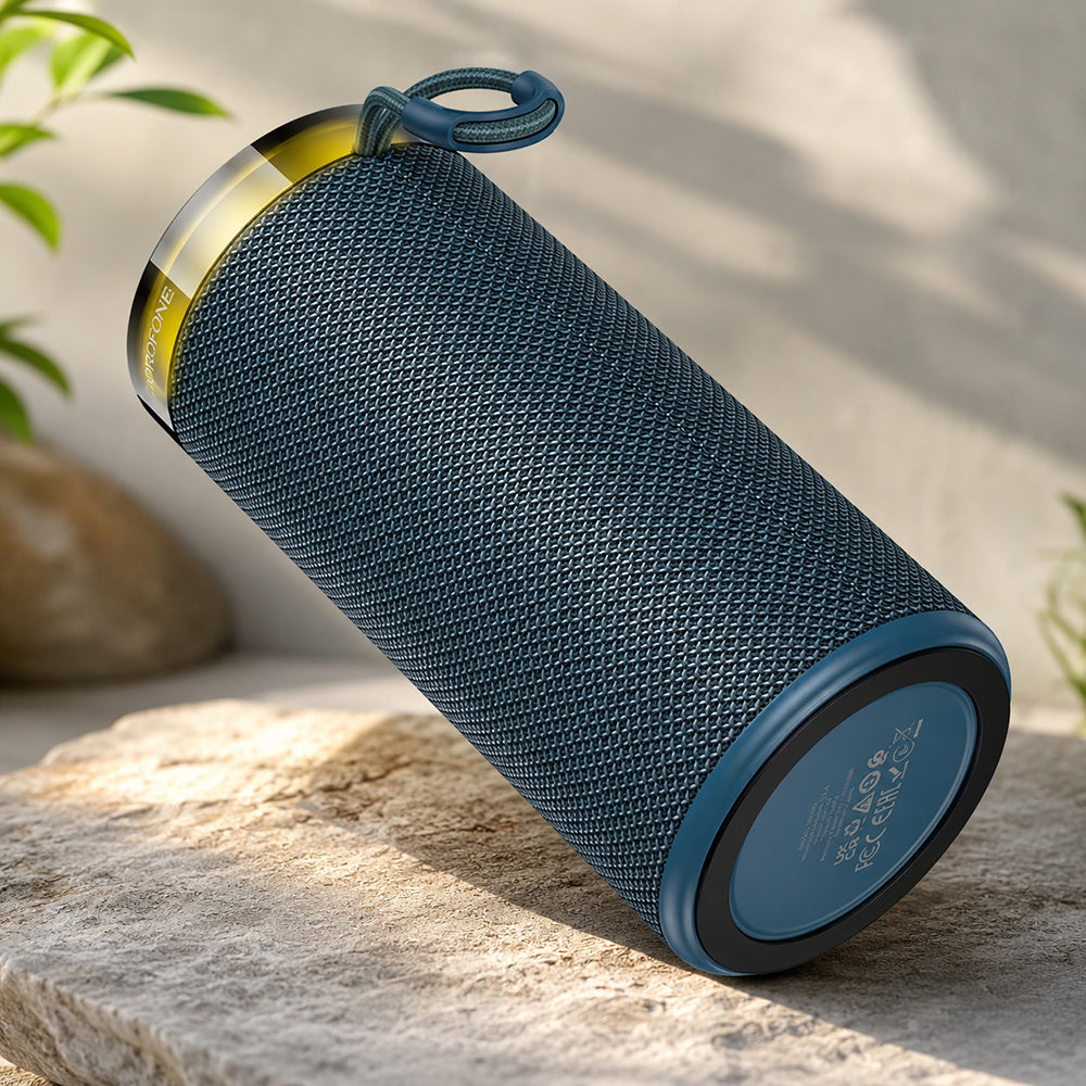 Boxa Portabila Bluetooth Borofone BR105 Loud, 10W, TWS, RGB, Bleumarin