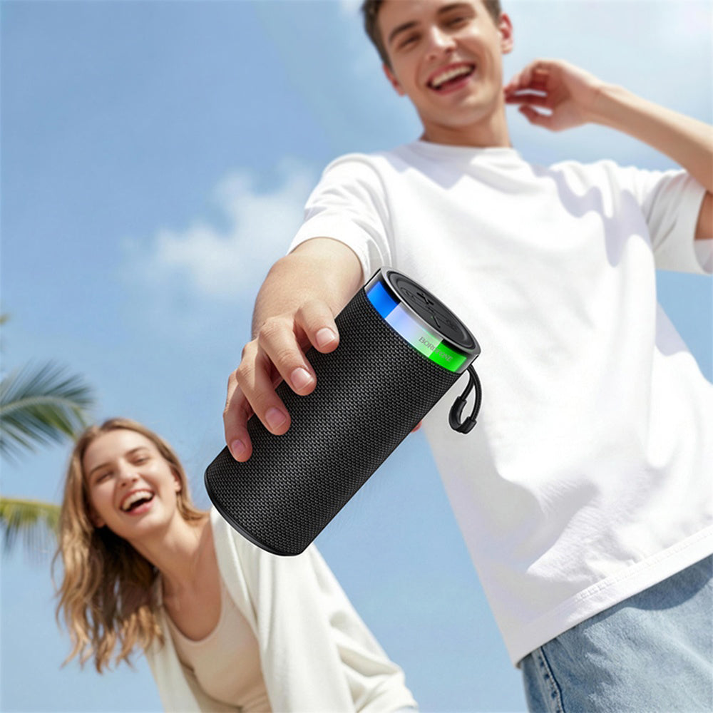 Boxa Portabila Bluetooth Borofone BR105 Loud, 10W, TWS, RGB, Bleumarin