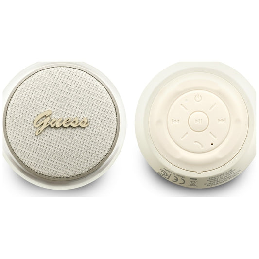 Boxa Portabila Bluetooth Guess Script Metal Logo, 5W, TWS, Aurie