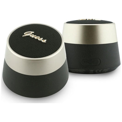 Boxa Portabila Bluetooth Guess Script Metal Logo, 5W, TWS, Neagra