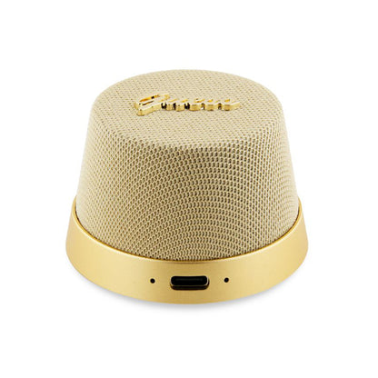 Boxa Portabila Bluetooth Guess Stand Magnetic Script Metal, 3W, Aurie