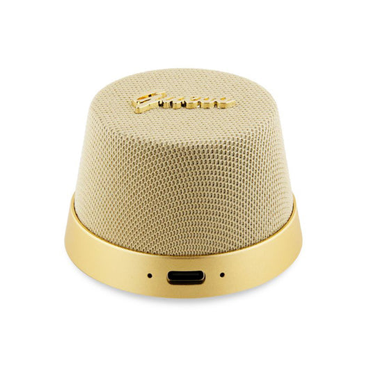 Boxa Portabila Bluetooth Guess Stand Magnetic Script Metal, 3W, Aurie