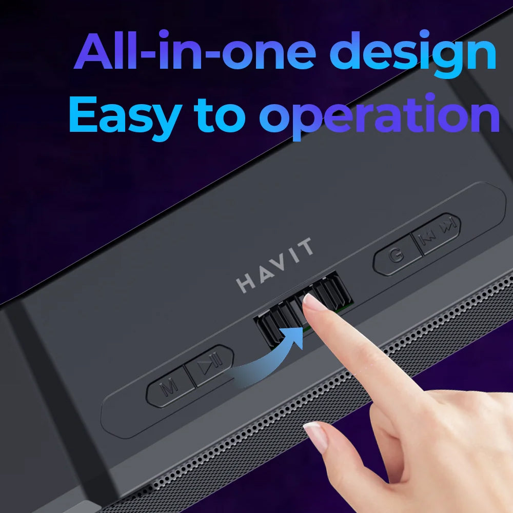 Boxa Bluetooth HAVIT SK772BT, 10W, Neagra