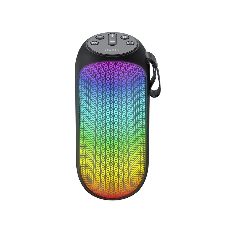 Boxa Portabila Bluetooth HAVIT SK808BT, 8W, RGB, Waterproof, Neagra