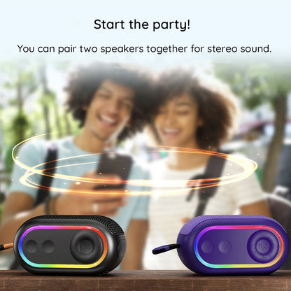 Boxa Portabila Bluetooth HAVIT SK809BT, 7W, RGB, Waterproof, Mov