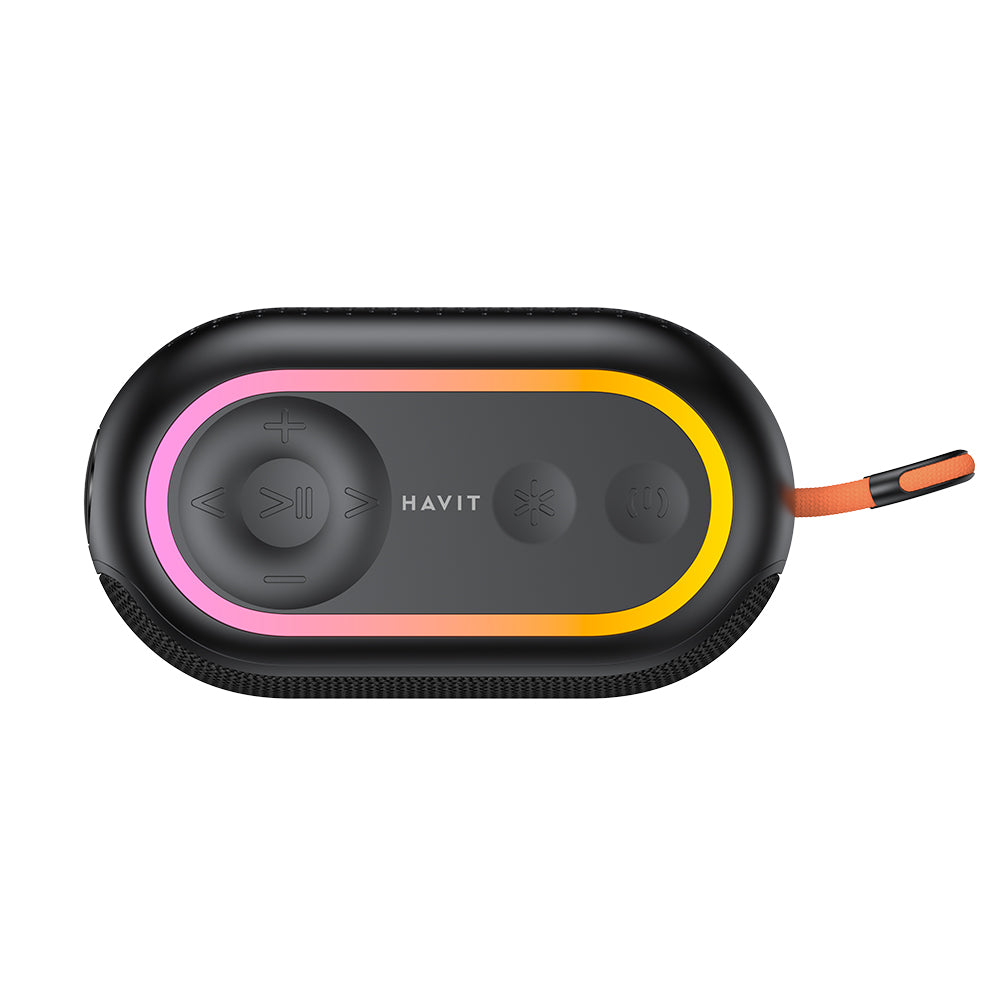 Boxa Portabila Bluetooth HAVIT SK809BT, 7W, RGB, Waterproof, Neagra