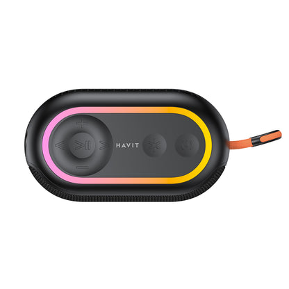 Boxa Portabila Bluetooth HAVIT SK809BT, 7W, RGB, Waterproof, Neagra