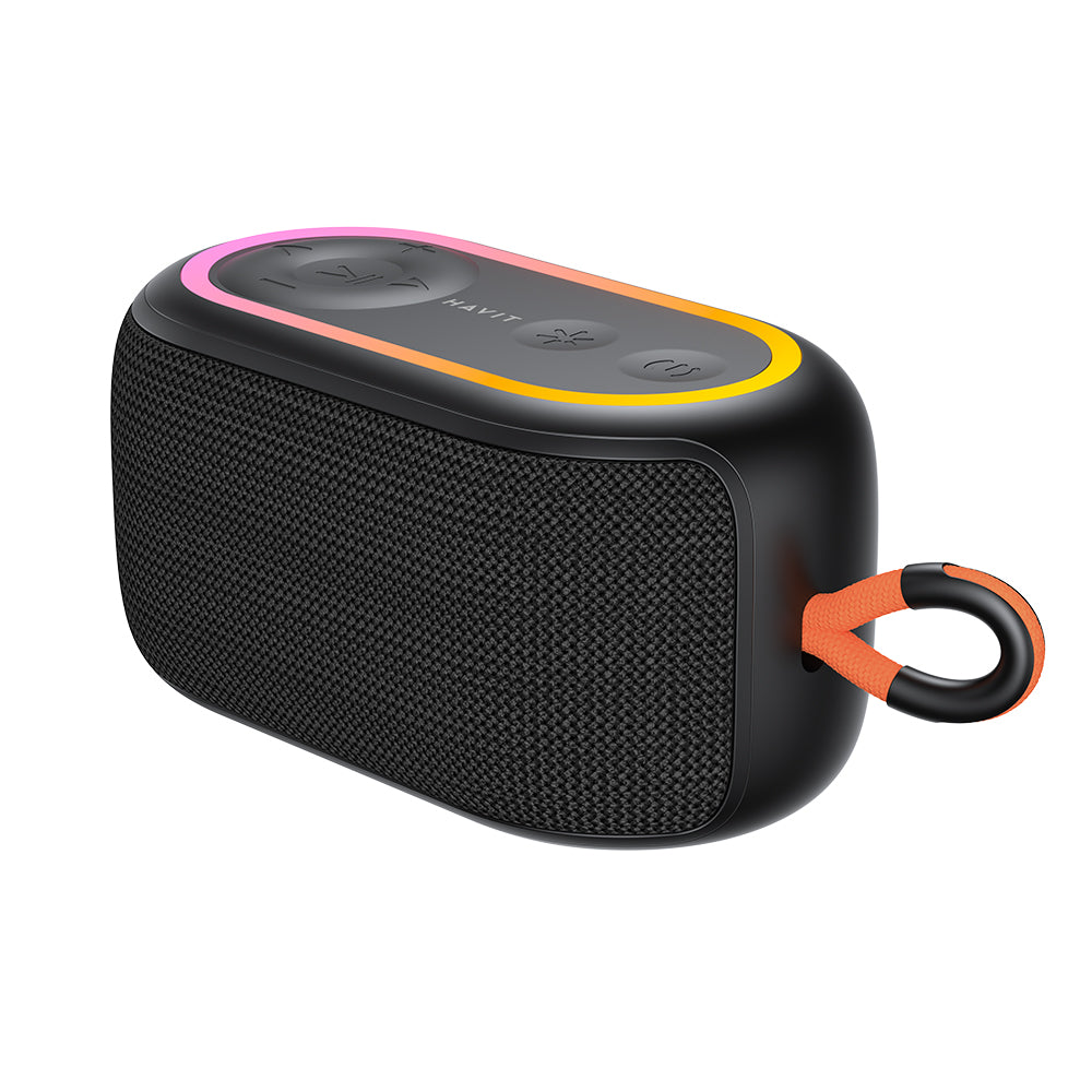 Boxa Portabila Bluetooth HAVIT SK809BT, 7W, RGB, Waterproof, Neagra