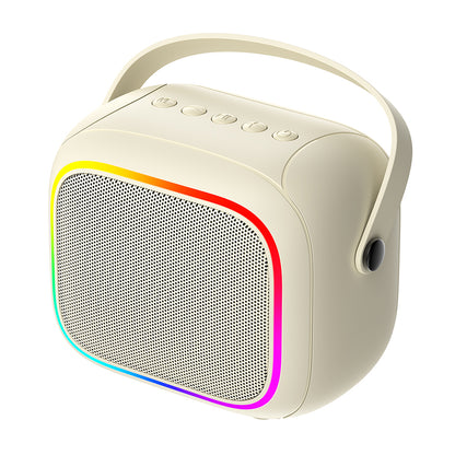 Boxa Portabila Bluetooth HAVIT SK818BT Karaoke, 5W, RGB, Waterproof, Bej