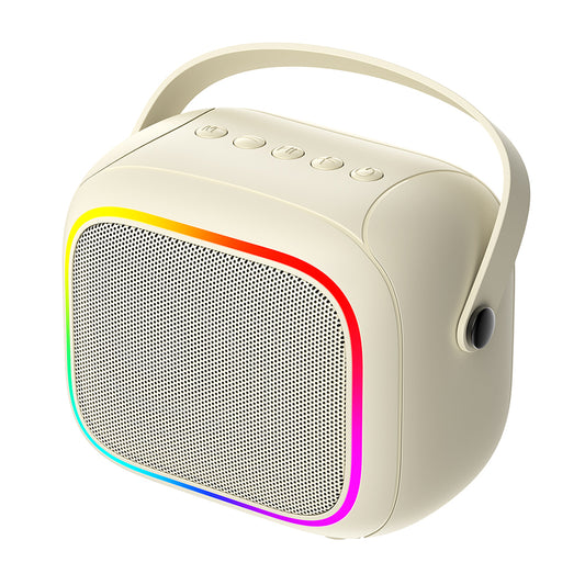 Boxa Portabila Bluetooth HAVIT SK818BT Karaoke, 5W, RGB, Waterproof, Bej