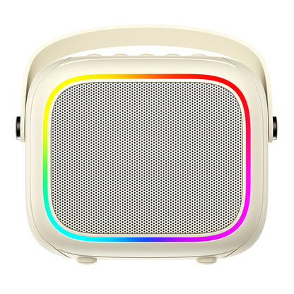 Boxa Portabila Bluetooth HAVIT SK818BT Karaoke, 5W, RGB, Waterproof, Bej