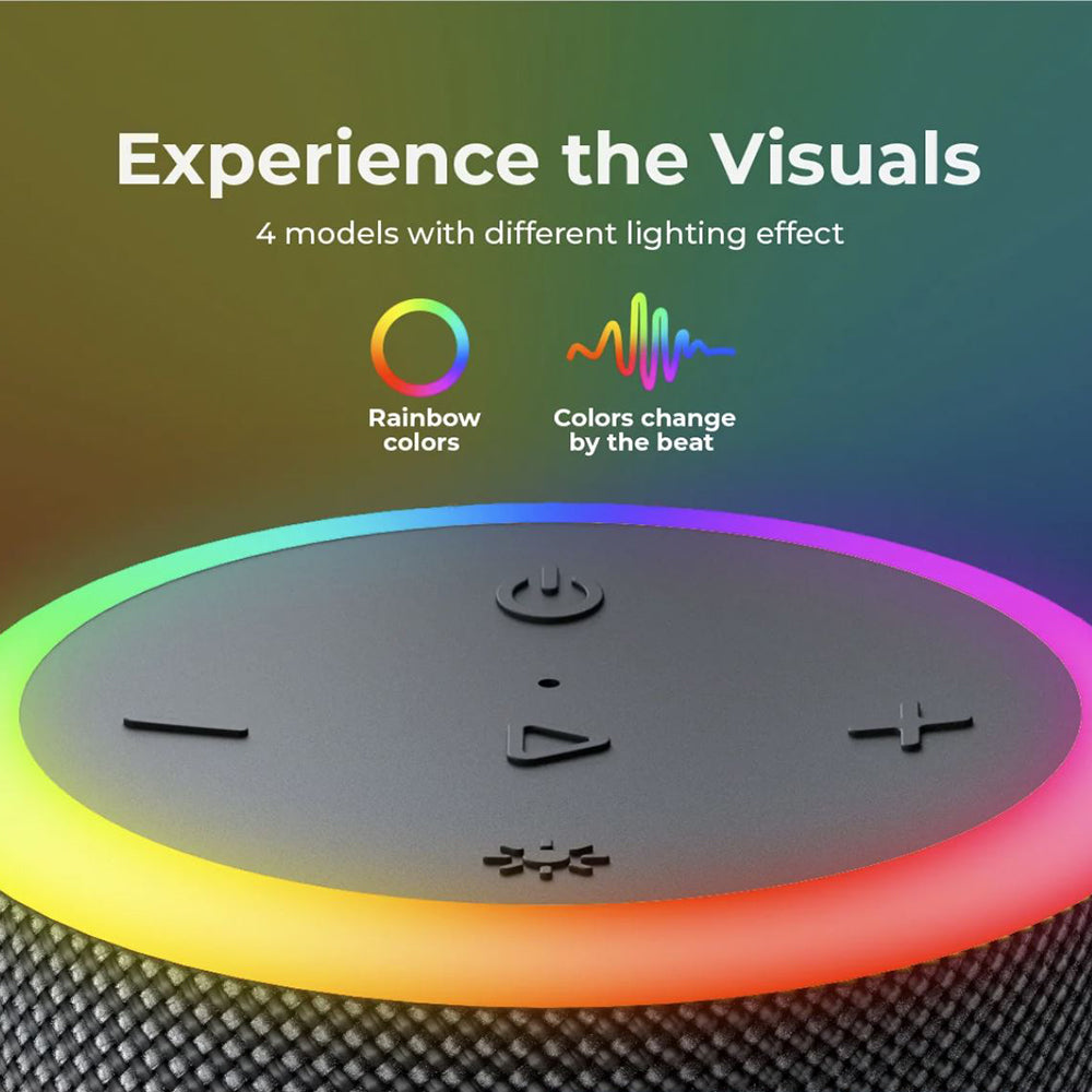 Boxa Portabila Bluetooth HAVIT SK833BT, 2 x 10W, RGB, Waterproof, Neagra