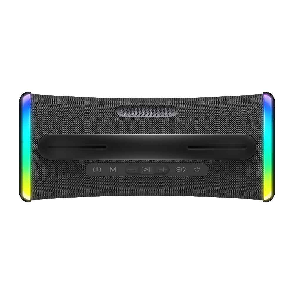 Boxa Portabila Bluetooth HAVIT SK834BT, 2 x 5W, RGB, Waterproof, Neagra