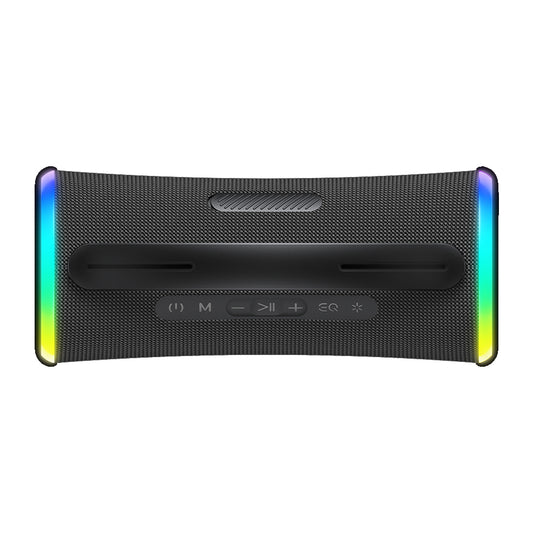 Boxa Portabila Bluetooth HAVIT SK834BT, 2 x 5W, RGB, Waterproof, Neagra