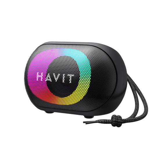 Boxa Portabila Bluetooth HAVIT SK885BT, 8W, RGB, Waterproof, Neagra
