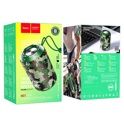 Boxa Portabila Bluetooth HOCO HC1, 5W, TWS, Waterproof, Camuflaj